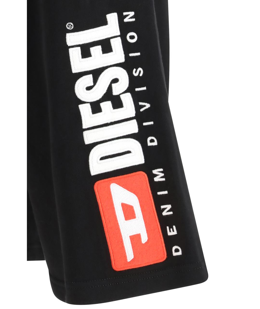 DIESEL Черные хлопковые шорты, фото 3