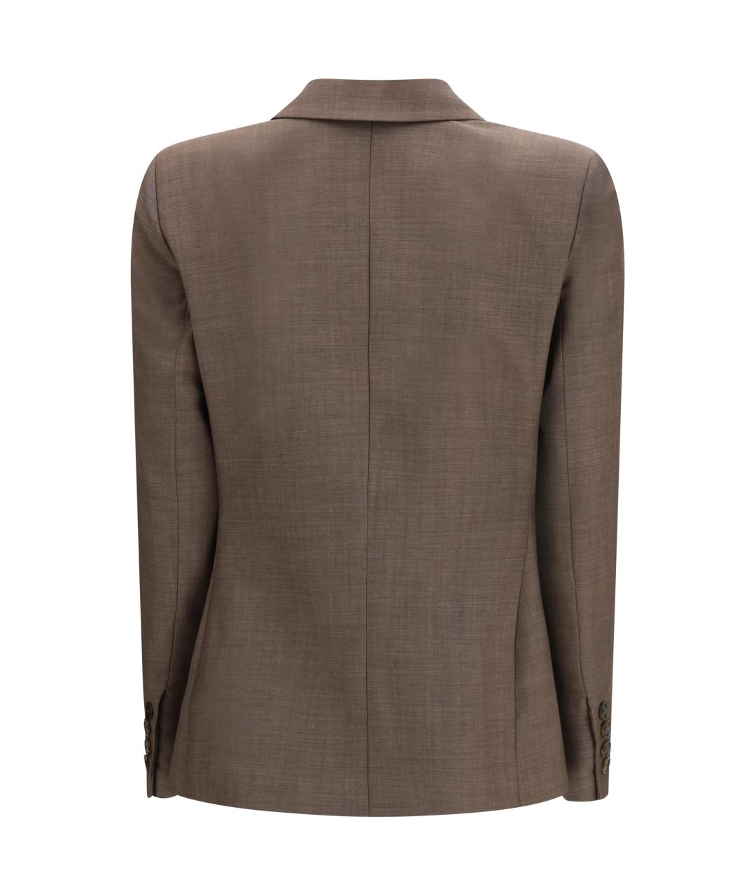 BLAZE MILANO Коричневый шерстяной жакет/пиджак, фото 2