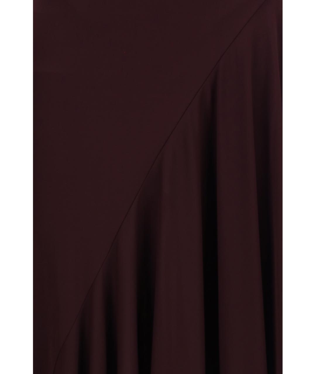 ALAIA Бордовое вискозное коктейльное платье, фото 3
