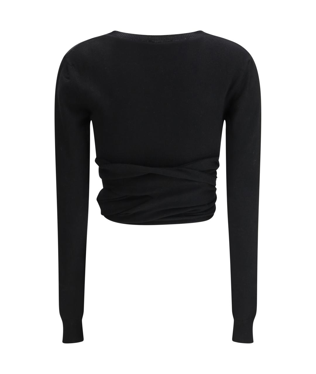 ALAIA Черный кашемировый джемпер / свитер, фото 2