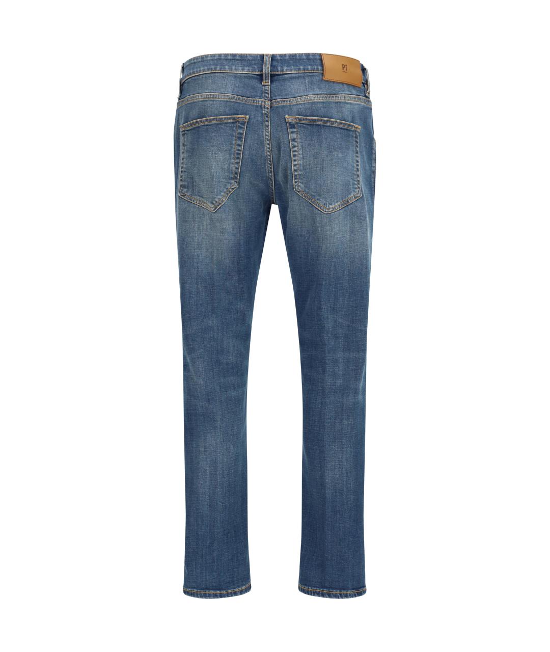 PT TORINO Синие хлопковые джинсы скинни, фото 2