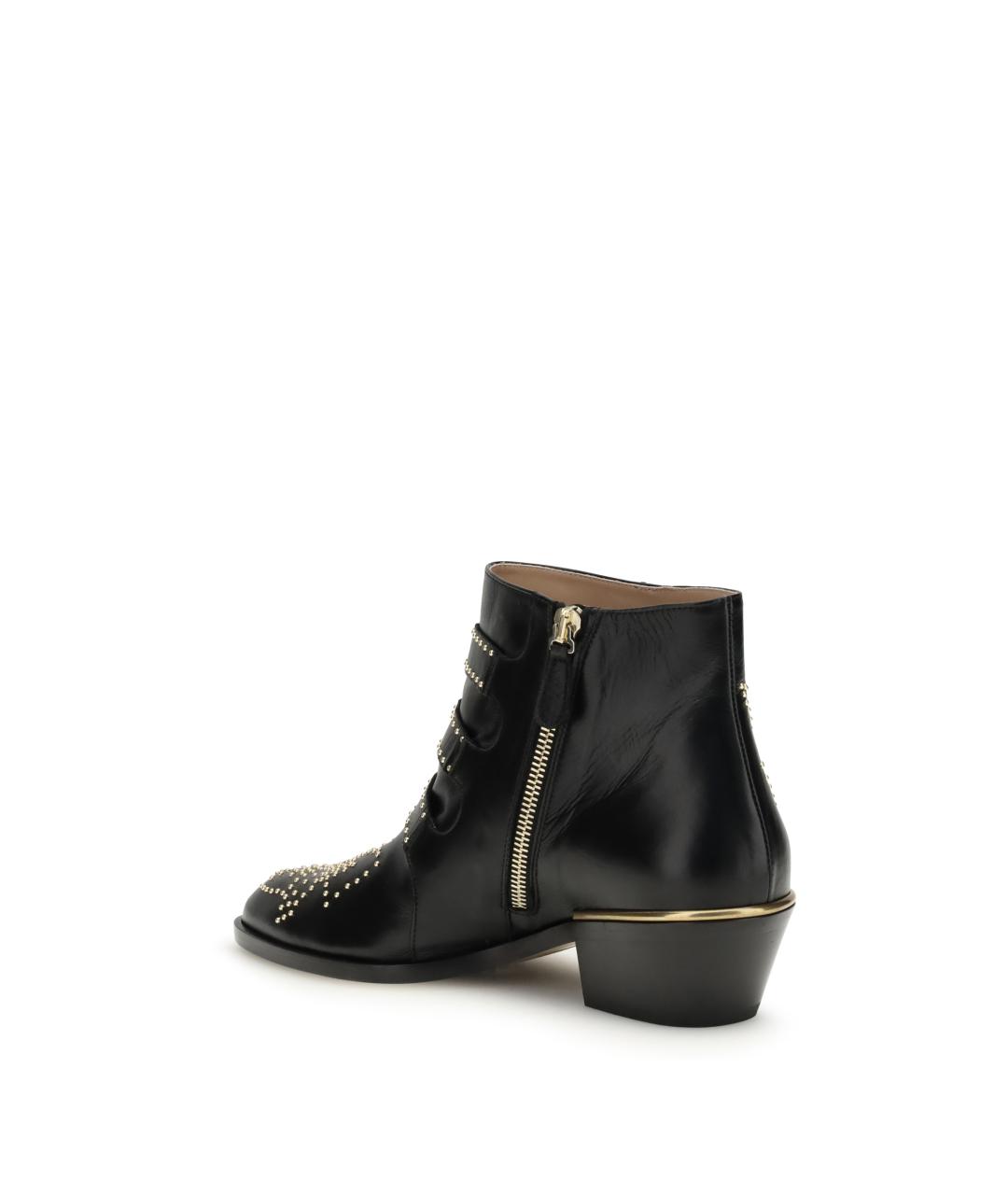 CHLOE Черные кожаные ботинки, фото 3