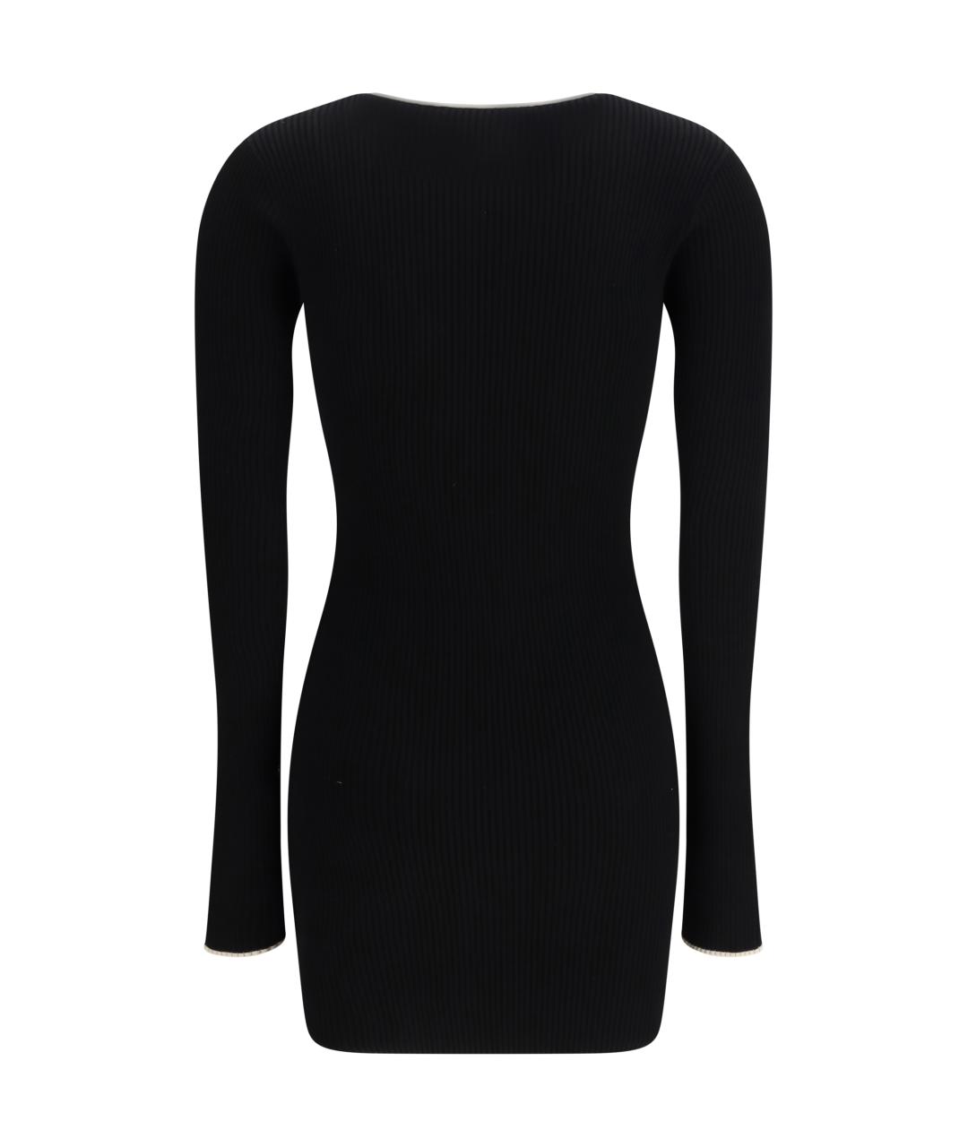 AMIRI Черное вискозное повседневное платье, фото 2