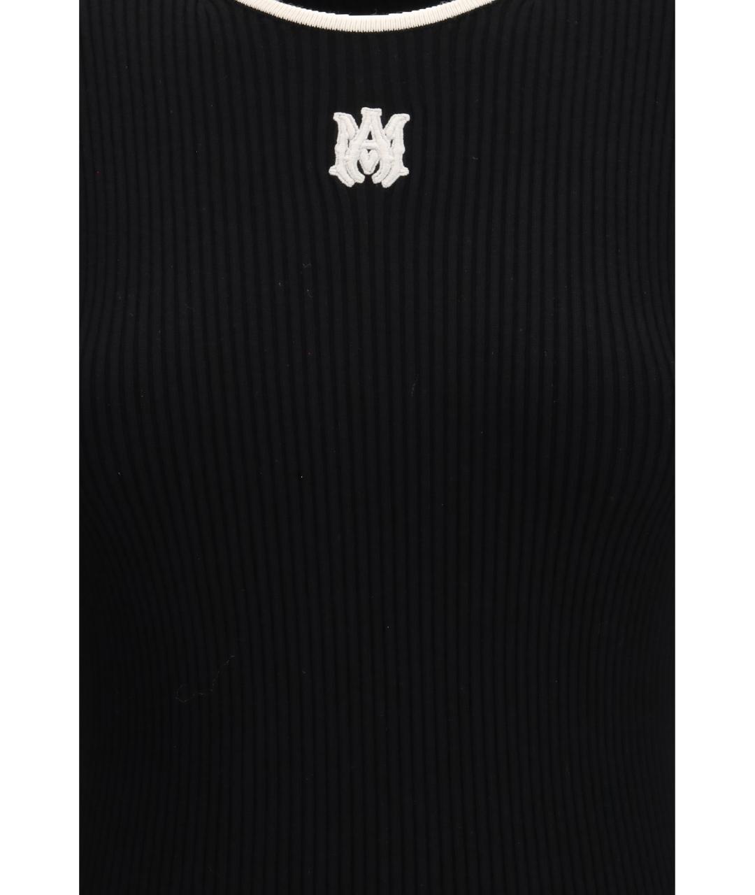 AMIRI Черное вискозное повседневное платье, фото 3