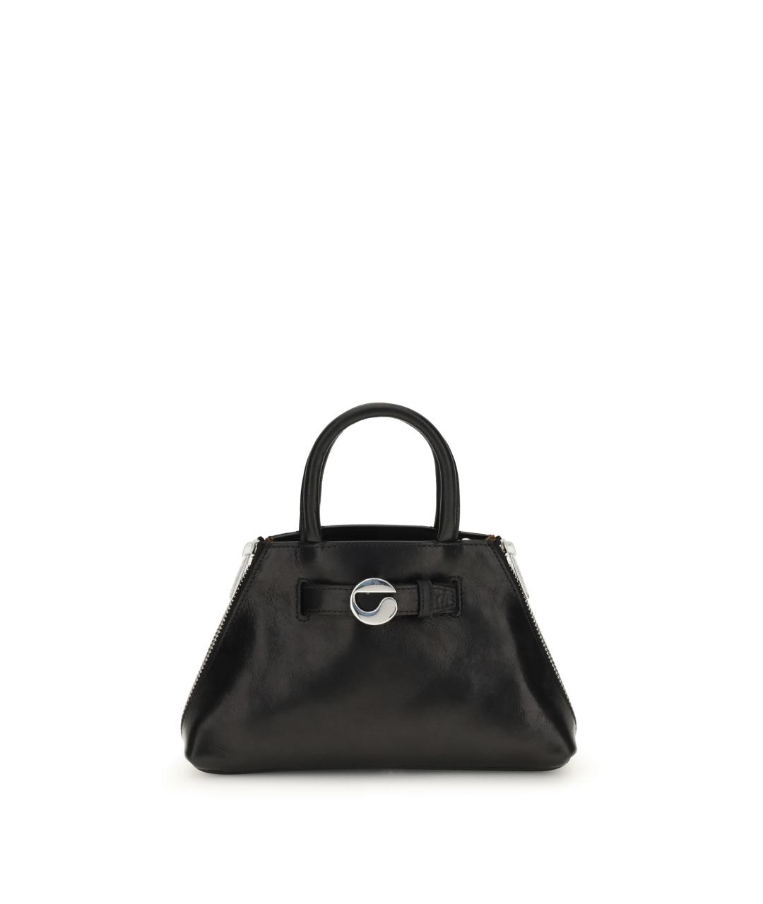 COPERNI Черная кожаная сумка с короткими ручками, фото 1