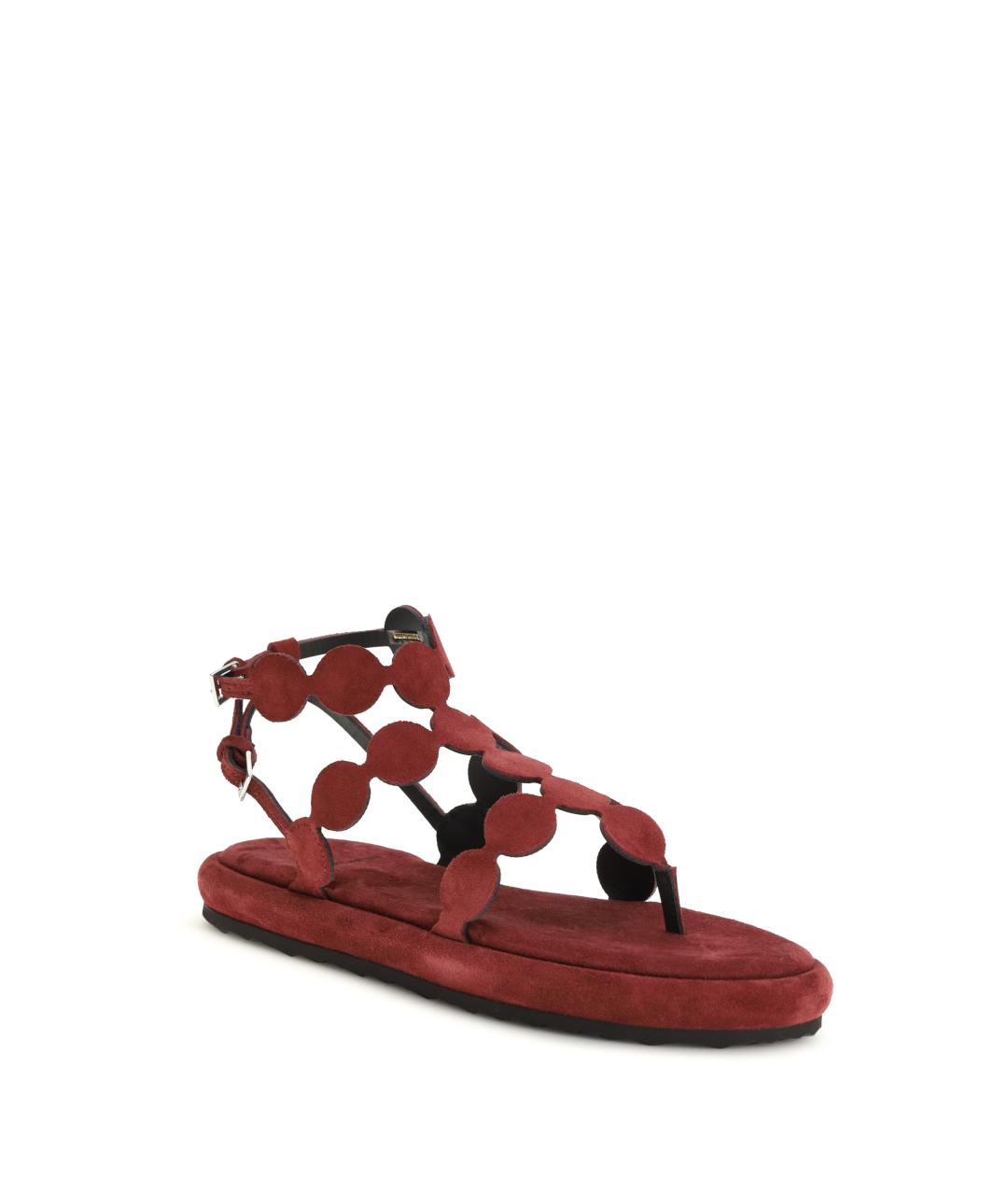 PIERRE HARDY Красные замшевые сандалии, фото 2