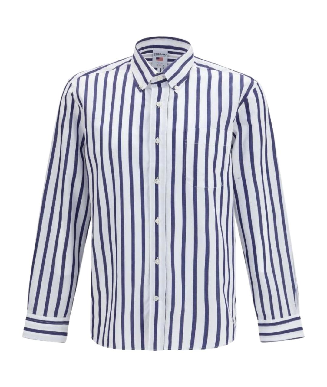 SEBAGO Синяя хлопковая кэжуал рубашка, фото 1