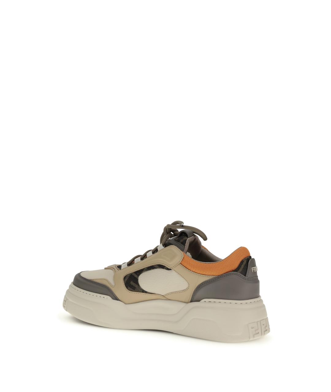 FENDI Мульти кожаные низкие кроссовки / кеды, фото 3