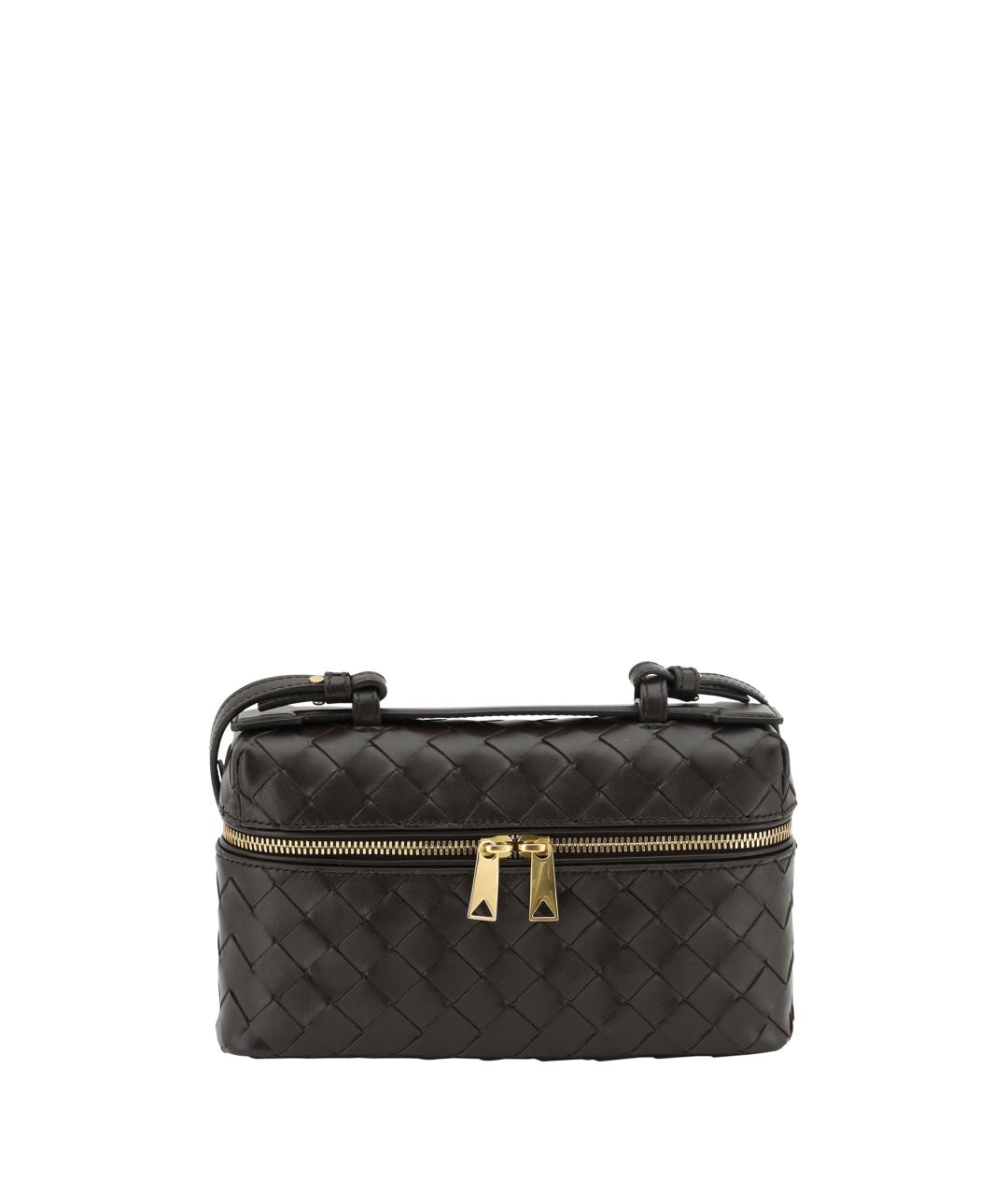 BOTTEGA VENETA Коричневая кожаная сумка через плечо, фото 1