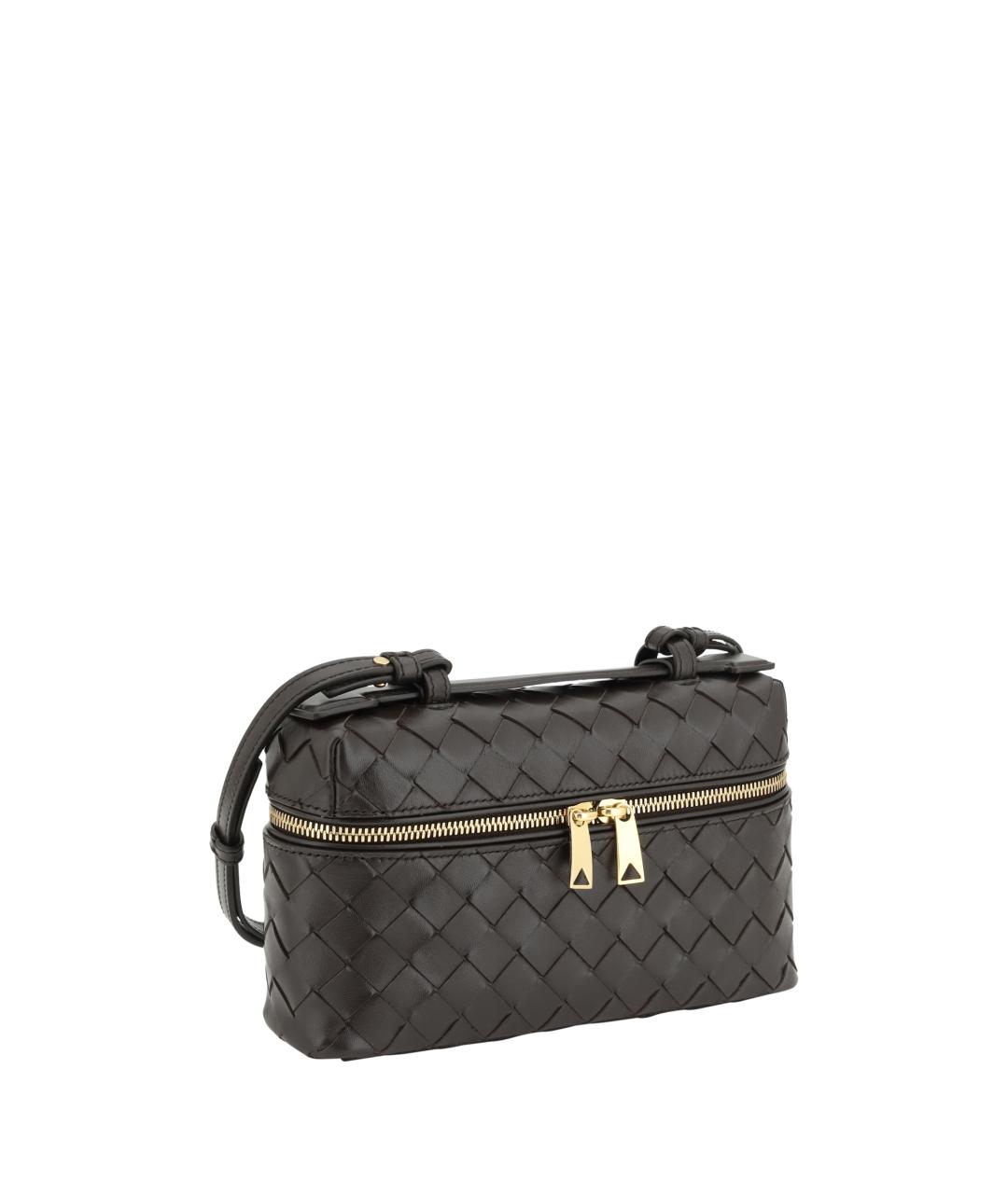 BOTTEGA VENETA Коричневая кожаная сумка через плечо, фото 2