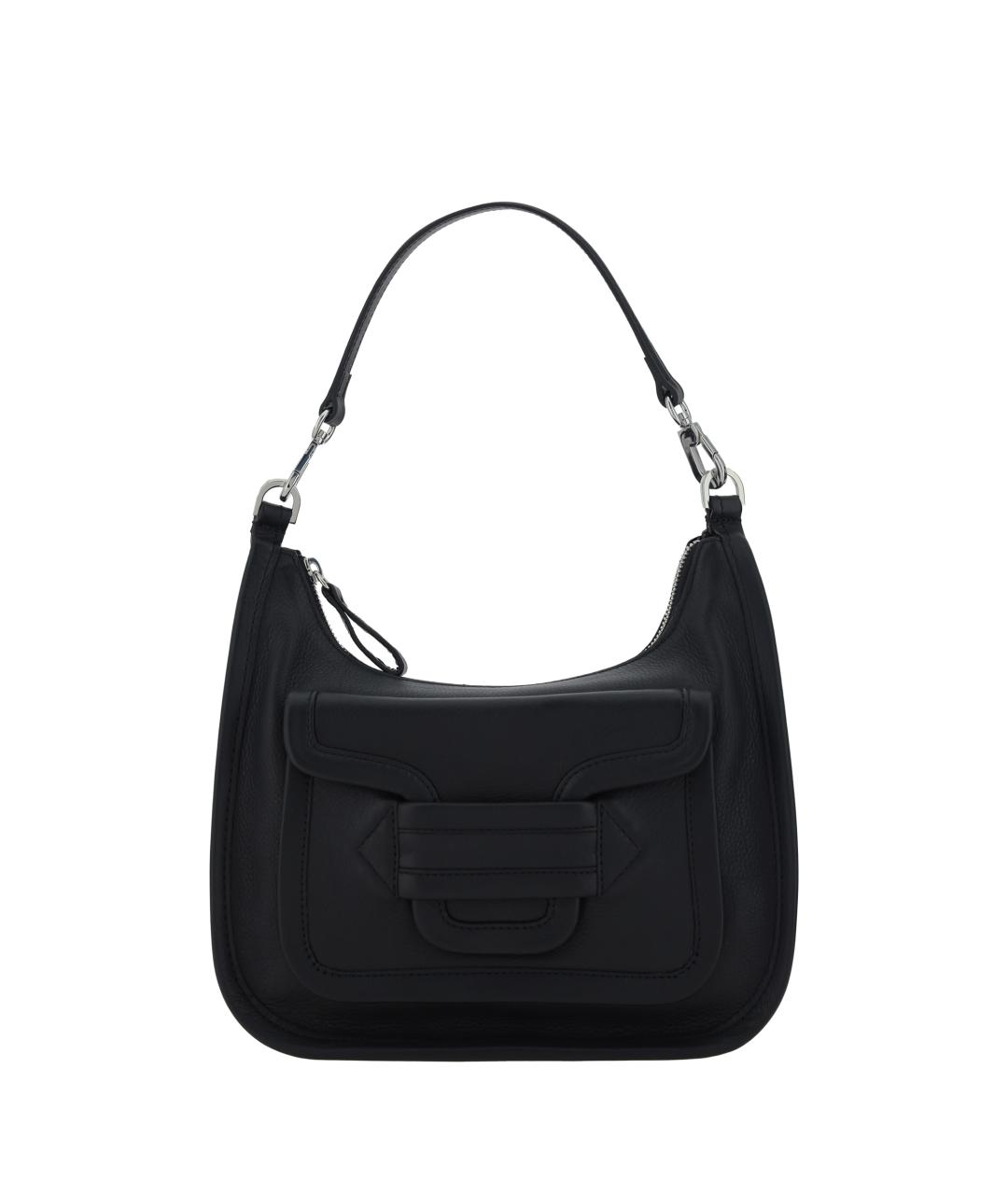 PIERRE HARDY Черная кожаная сумка через плечо, фото 1