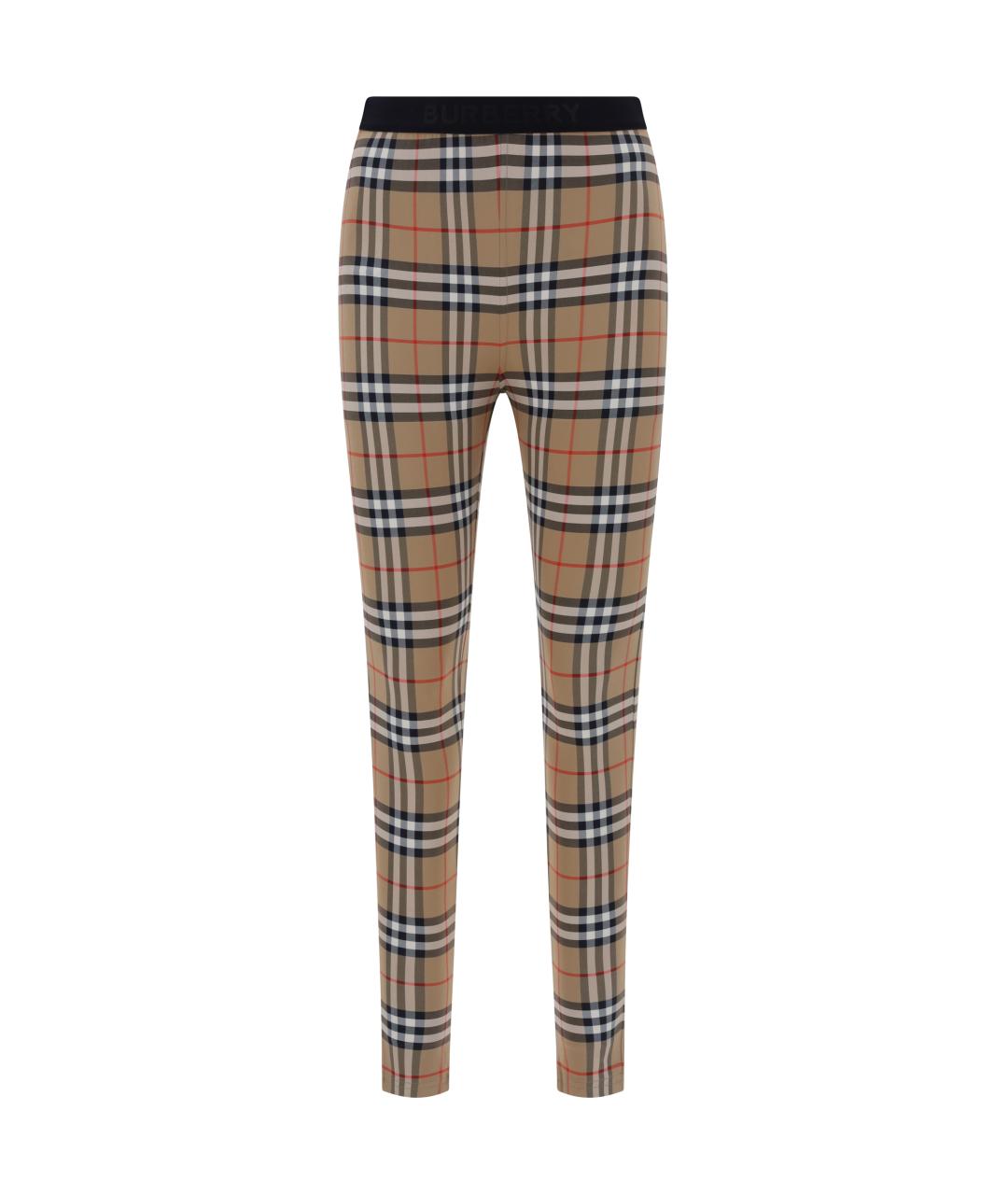 BURBERRY Мульти полиамидовые леггинсы и велосипедки, фото 1