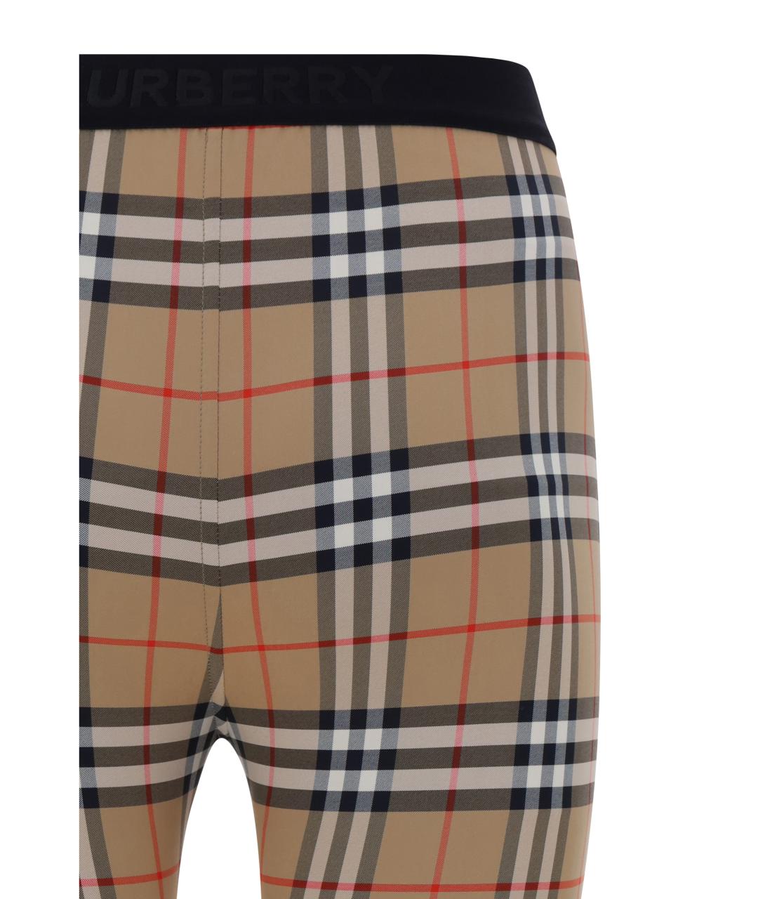 BURBERRY Мульти полиамидовые леггинсы и велосипедки, фото 3