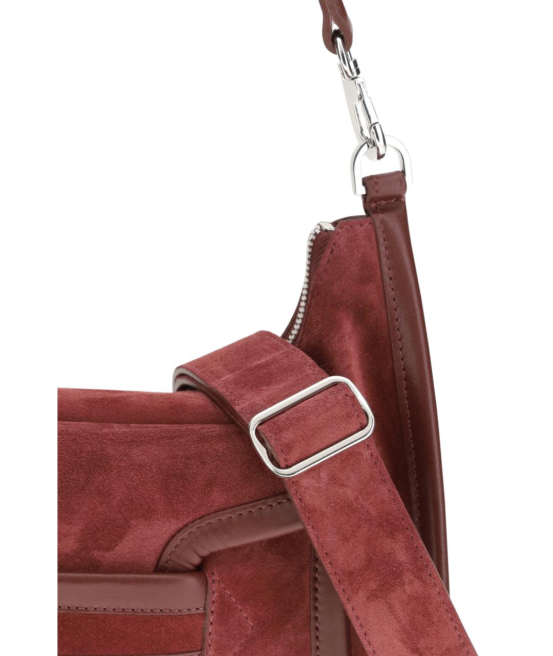 PIERRE HARDY Красная замшевая сумка через плечо, фото 4