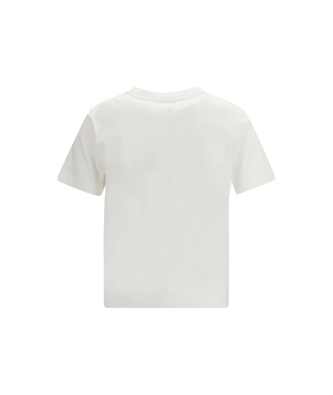 BURBERRY Белая хлопковая футболка, фото 2