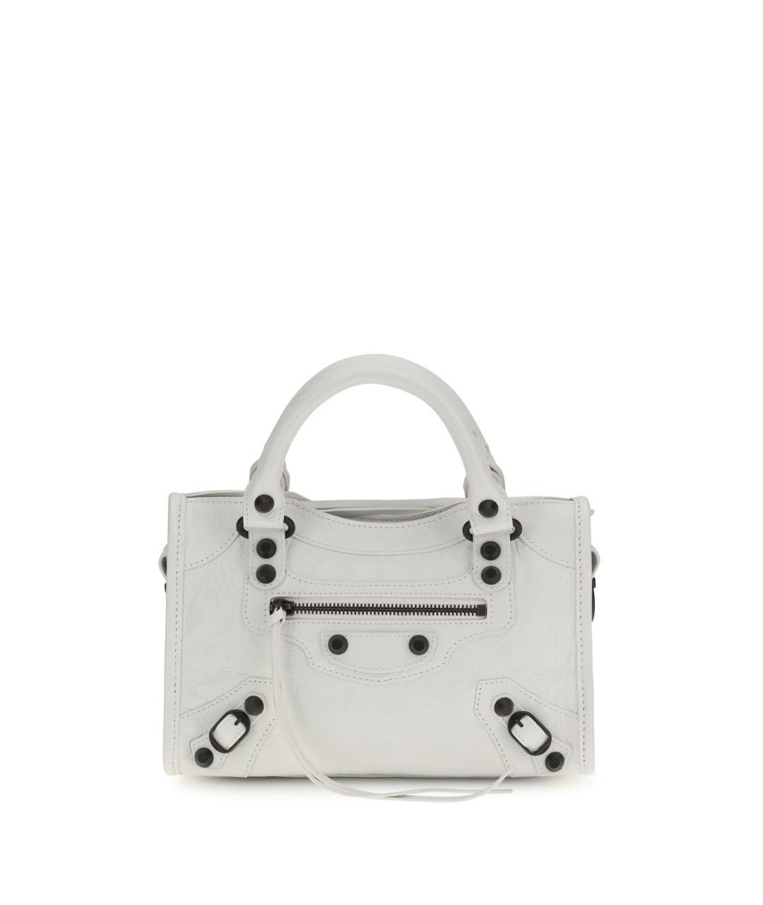 BALENCIAGA Черная кожаная сумка тоут, фото 1