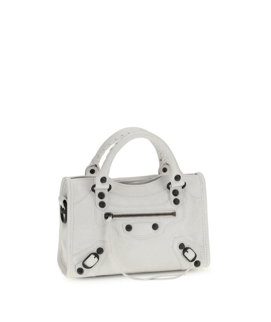 BALENCIAGA Черная кожаная сумка тоут, фото 2