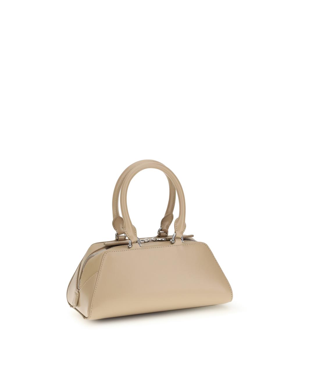 GIVENCHY Бежевая кожаная сумка с короткими ручками, фото 3