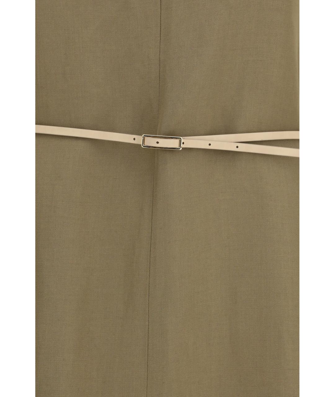 FABIANA FILIPPI Коричневое вискозное повседневное платье, фото 3