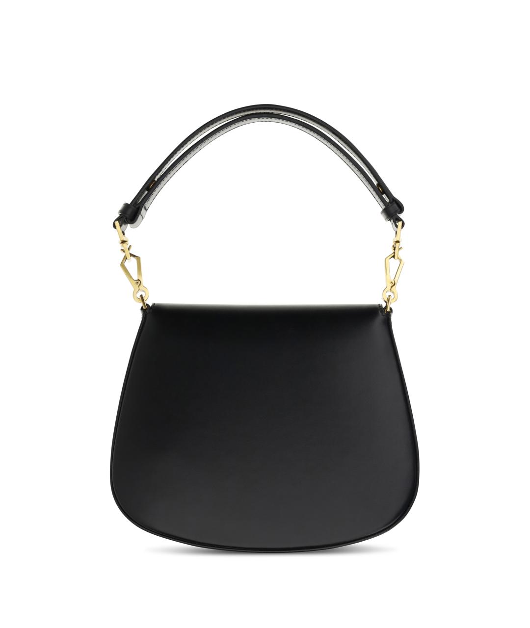 SAINT LAURENT Черная кожаная сумка через плечо, фото 2