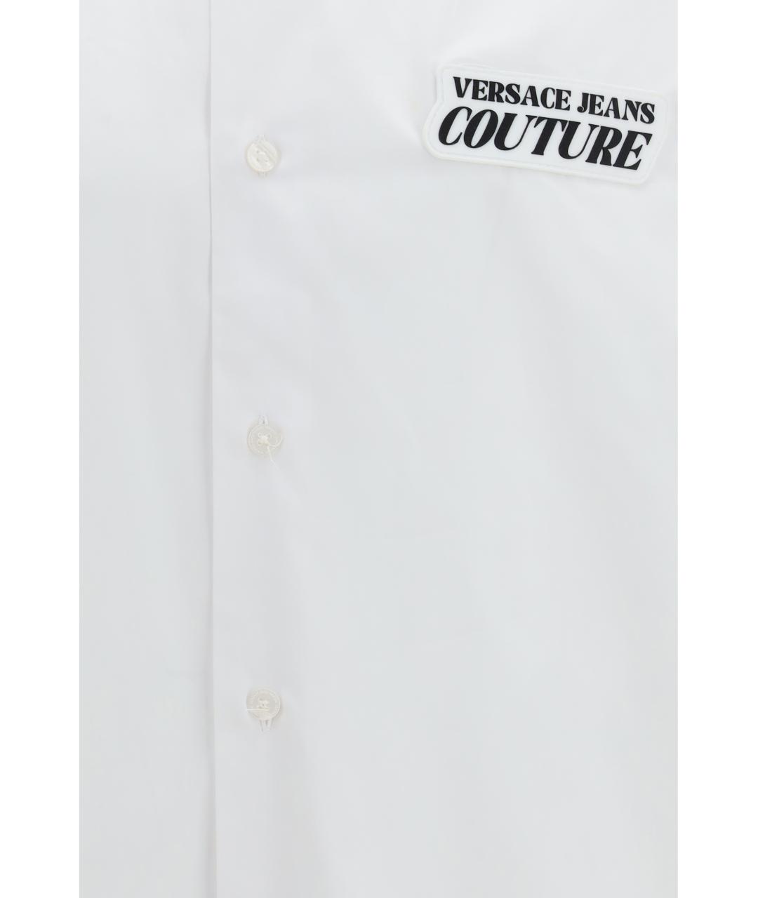 VERSACE JEANS COUTURE Белая хлопковая классическая рубашка, фото 3