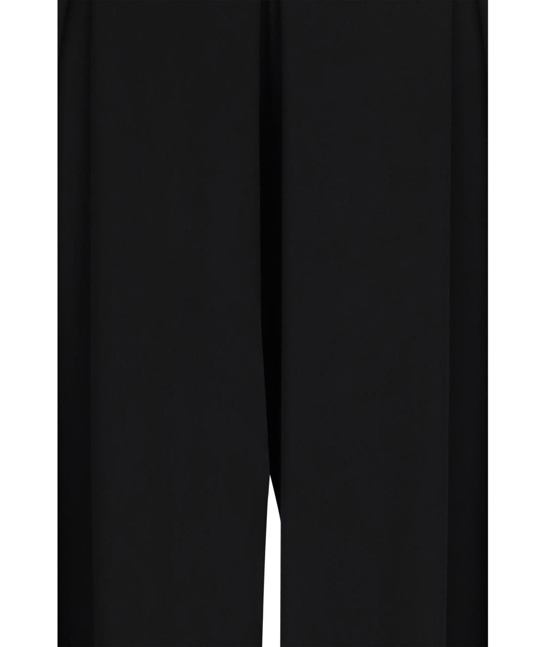 MAX MARA Черные вискозные прямые брюки, фото 3