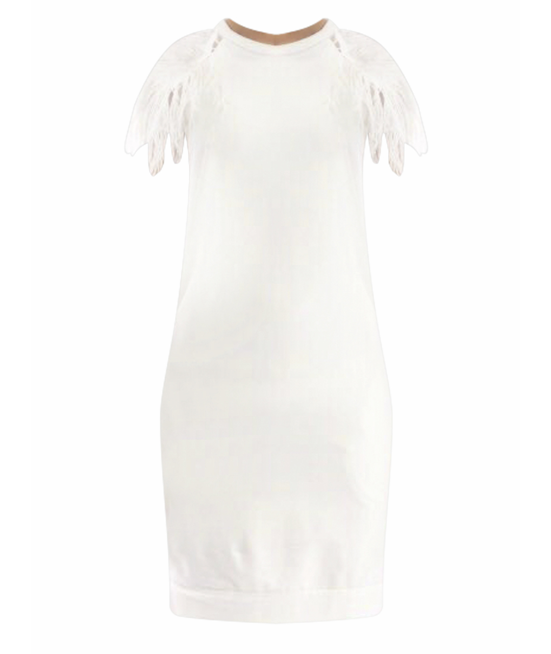 BRUNELLO CUCINELLI Белое хлопко-эластановое повседневное платье, фото 1