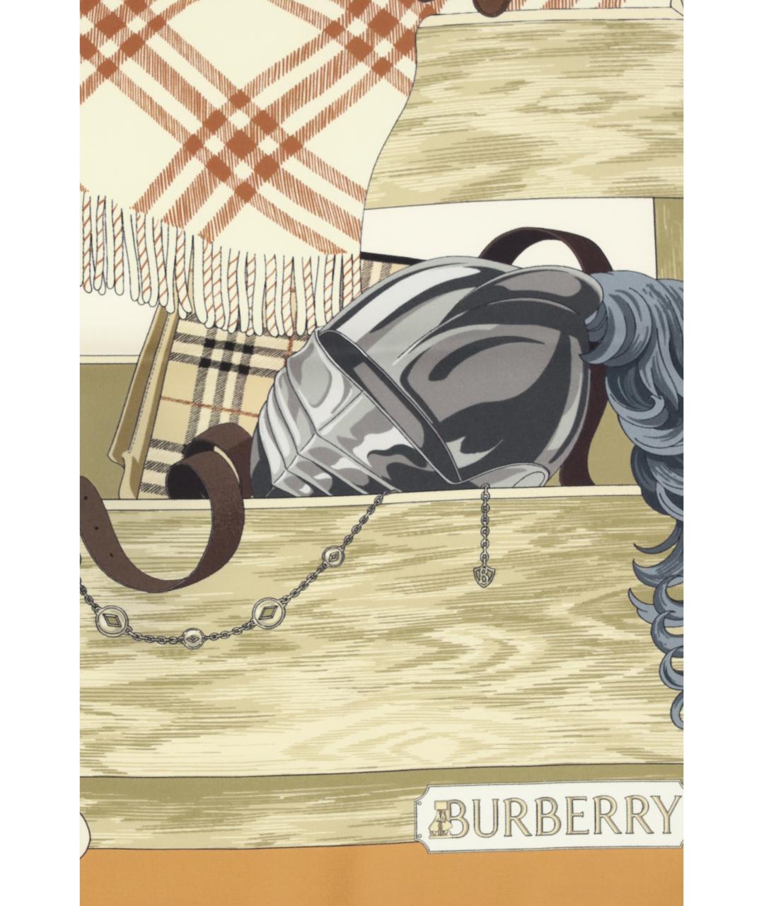 BURBERRY Мульти шелковый шарф, фото 3