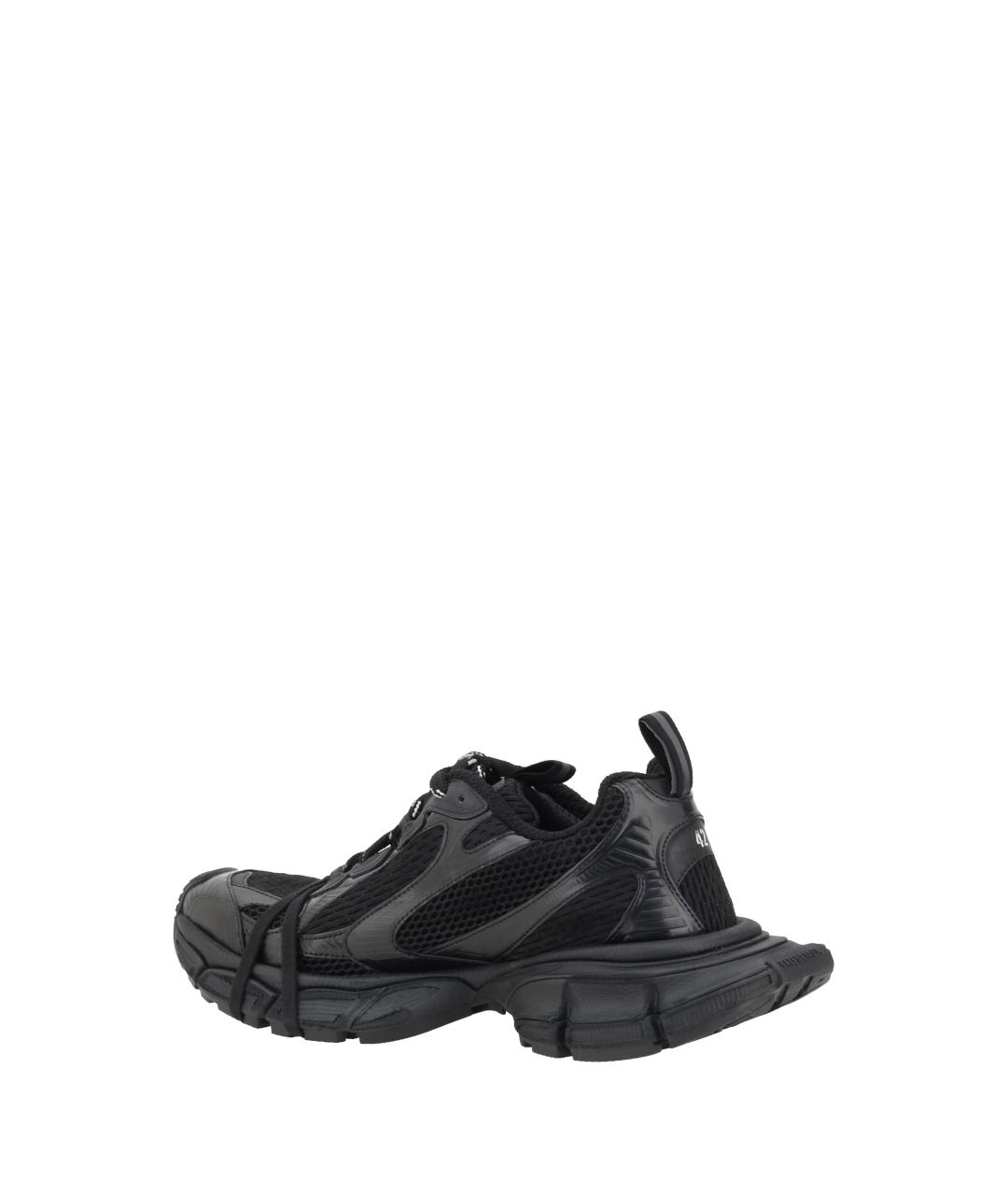 BALENCIAGA Черные синтетические низкие кроссовки / кеды, фото 3