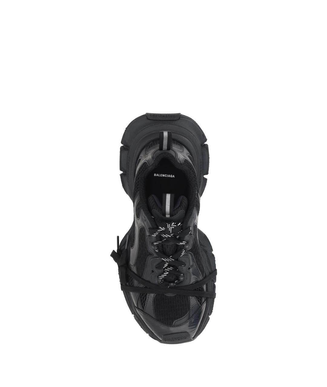 BALENCIAGA Черные синтетические низкие кроссовки / кеды, фото 4