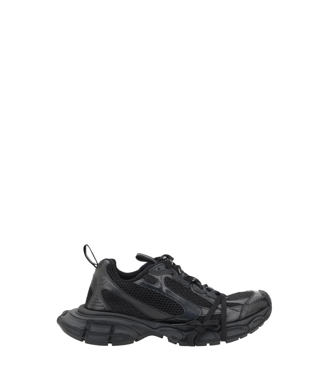 BALENCIAGA Черные синтетические низкие кроссовки / кеды, фото 1