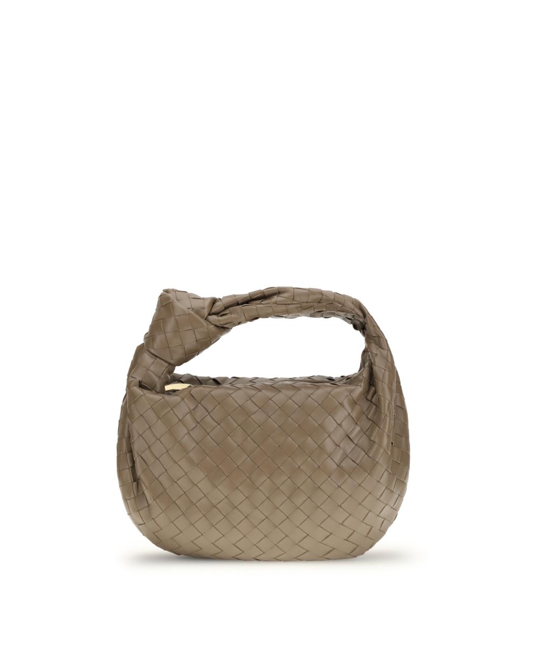 BOTTEGA VENETA Коричневая кожаная сумка через плечо, фото 1