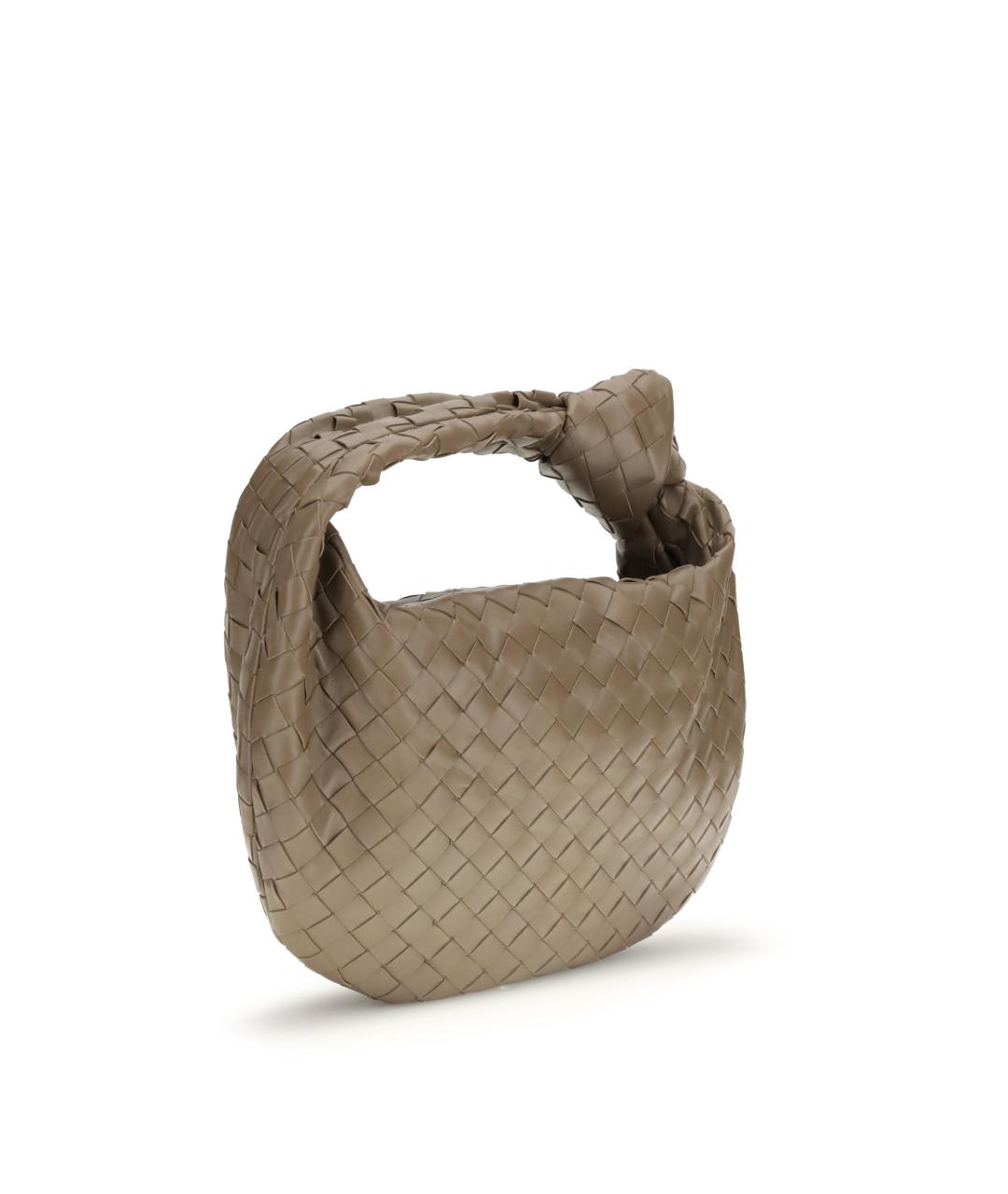 BOTTEGA VENETA Коричневая кожаная сумка через плечо, фото 3