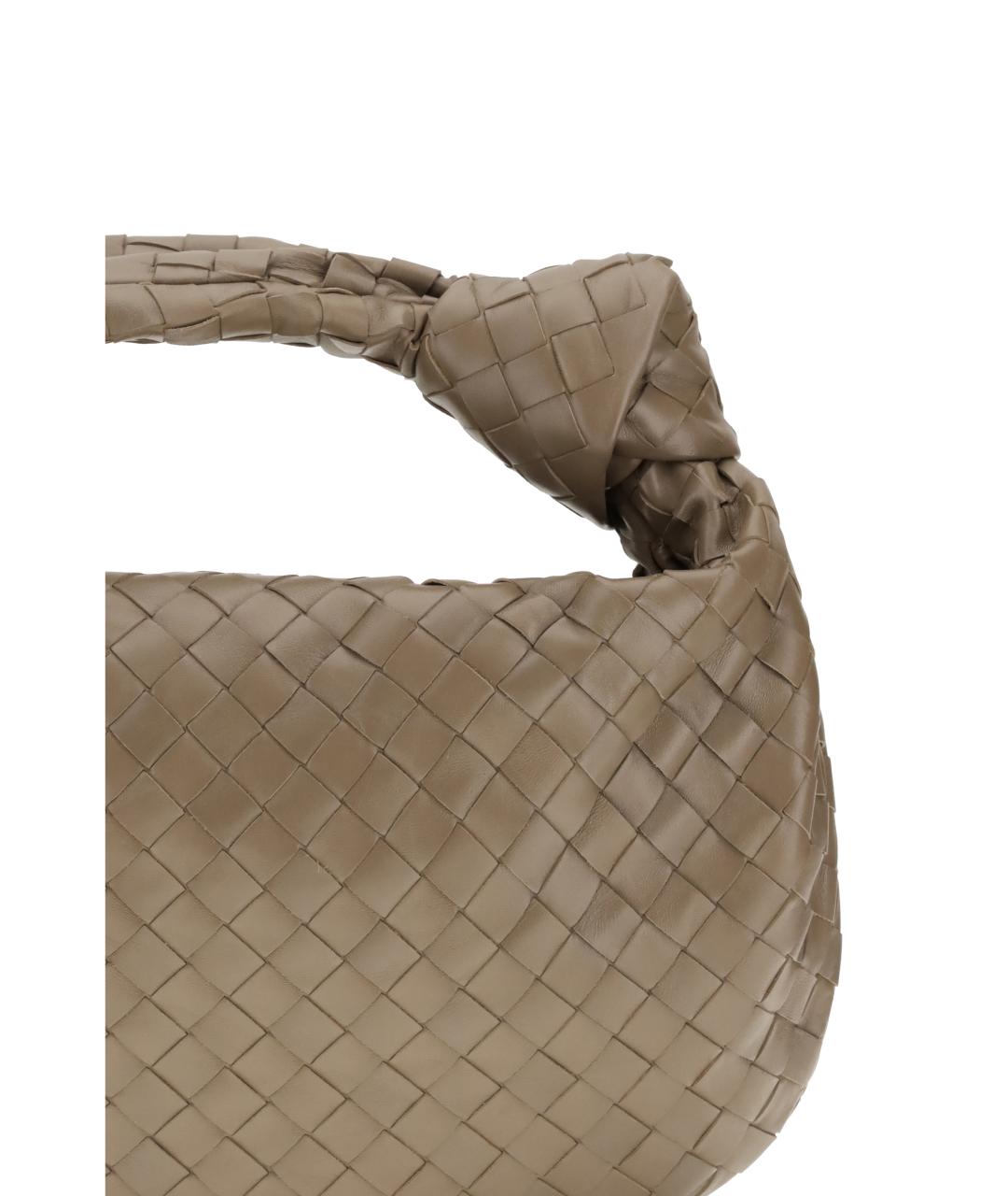 BOTTEGA VENETA Коричневая кожаная сумка через плечо, фото 4