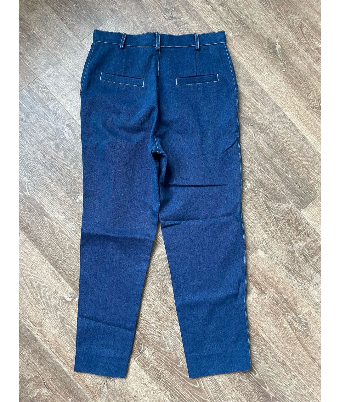 SANDRO Синие хлопковые прямые джинсы, фото 2