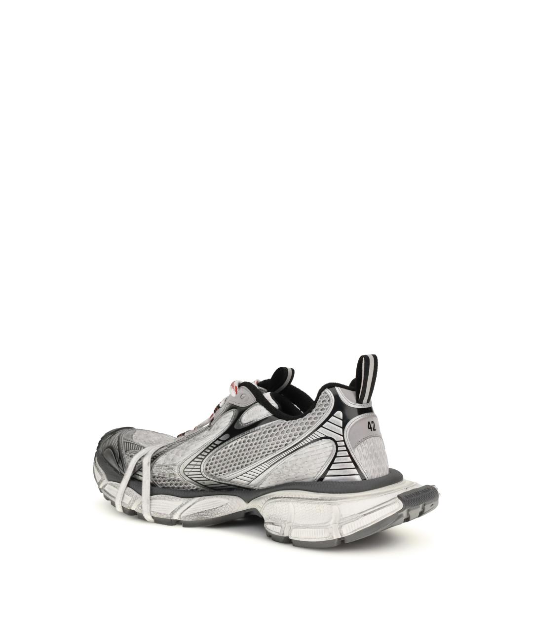 BALENCIAGA Серые текстильные низкие кроссовки / кеды, фото 2