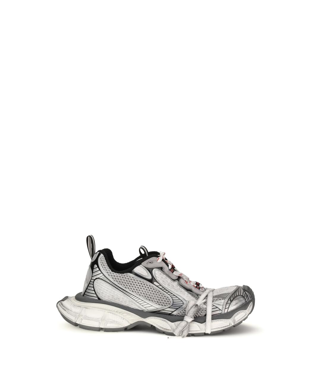 BALENCIAGA Серые текстильные низкие кроссовки / кеды, фото 1