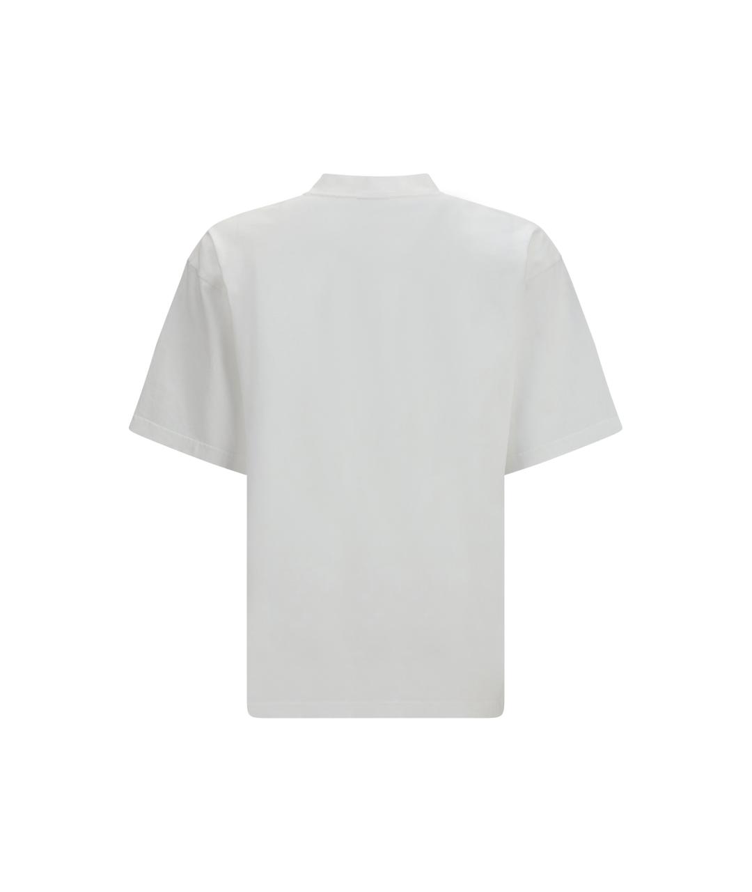 BALENCIAGA Белая хлопковая футболка, фото 2