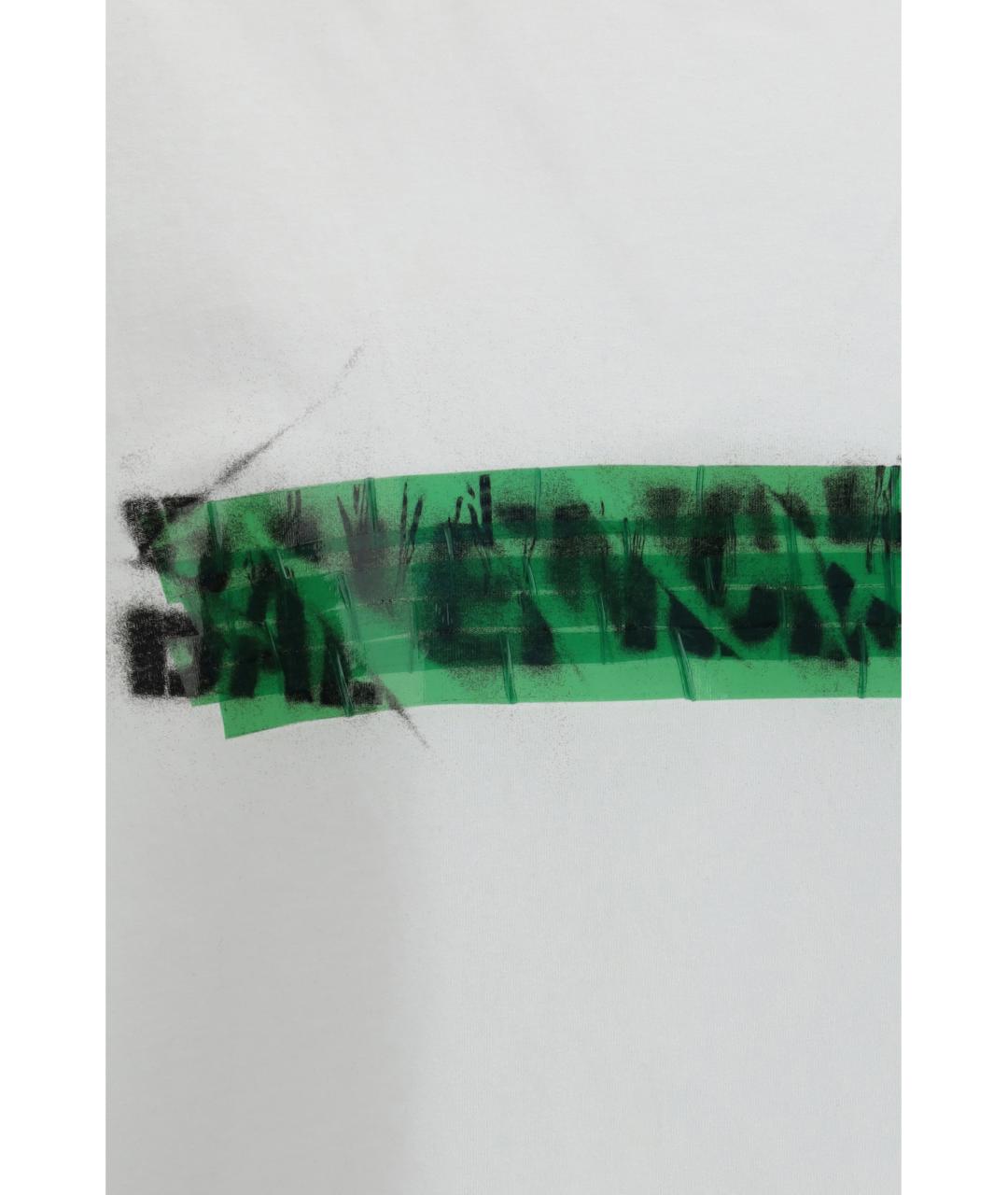 BALENCIAGA Белая хлопковая футболка, фото 3