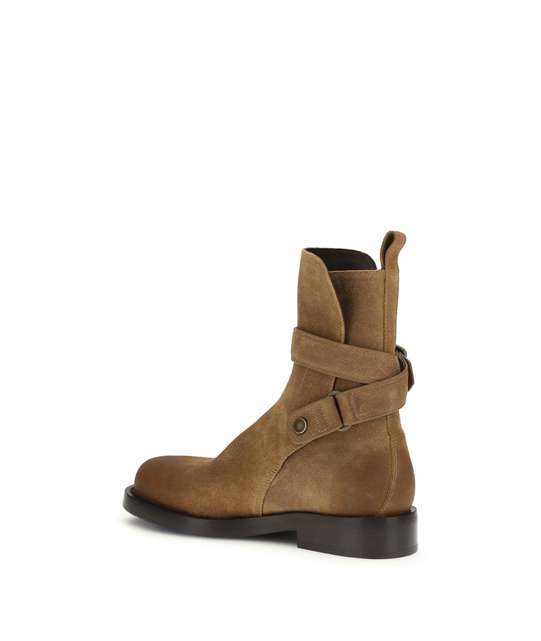 BURBERRY Коричневые замшевые ботинки, фото 3