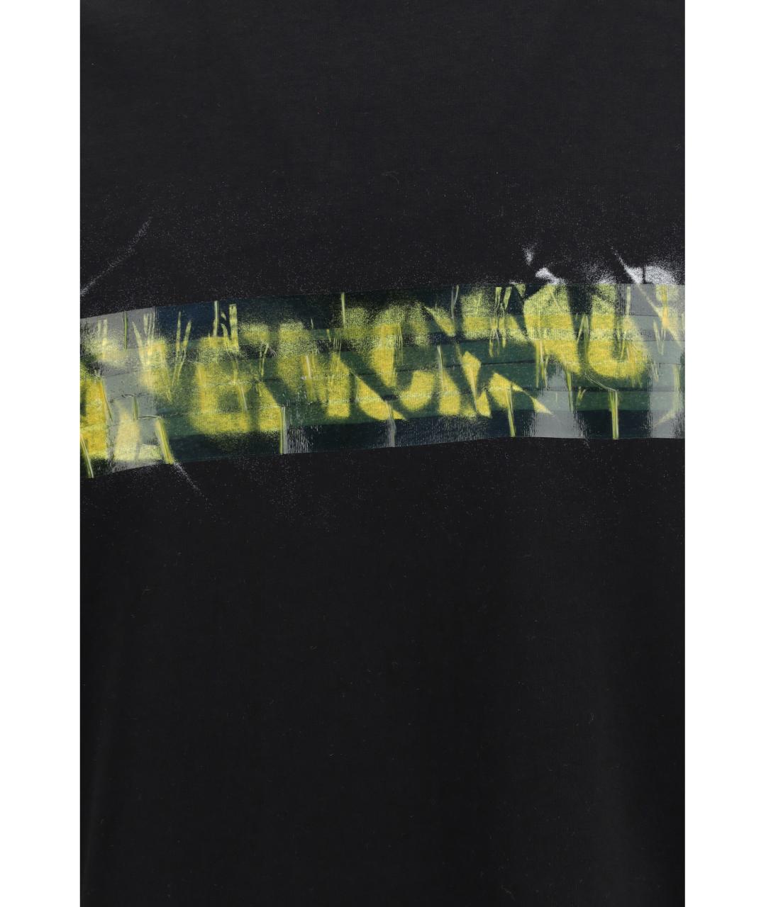 BALENCIAGA Черная хлопковая футболка, фото 3