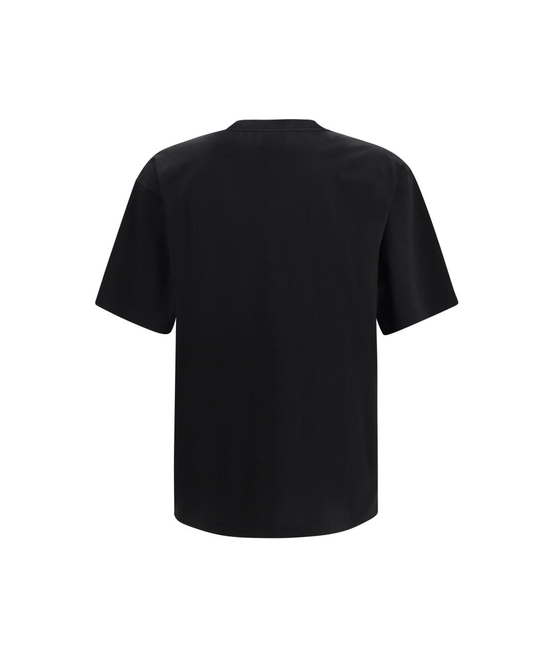 BALENCIAGA Черная хлопковая футболка, фото 2