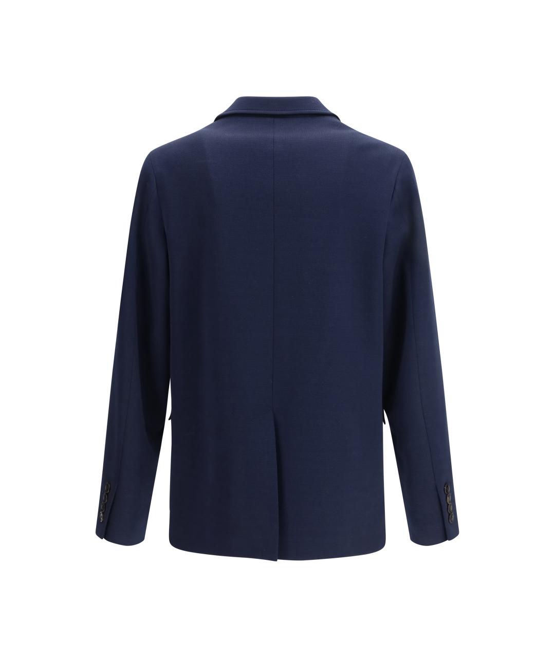 GUCCI Темно-синий хлопковый пиджак, фото 2