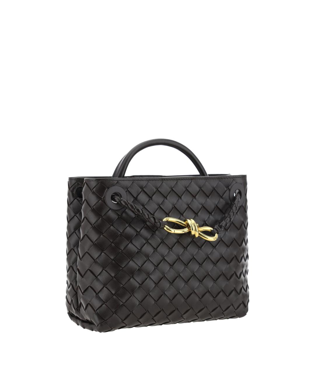 BOTTEGA VENETA Коричневая кожаная сумка тоут, фото 2