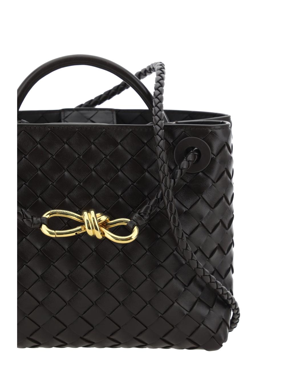 BOTTEGA VENETA Коричневая кожаная сумка тоут, фото 4