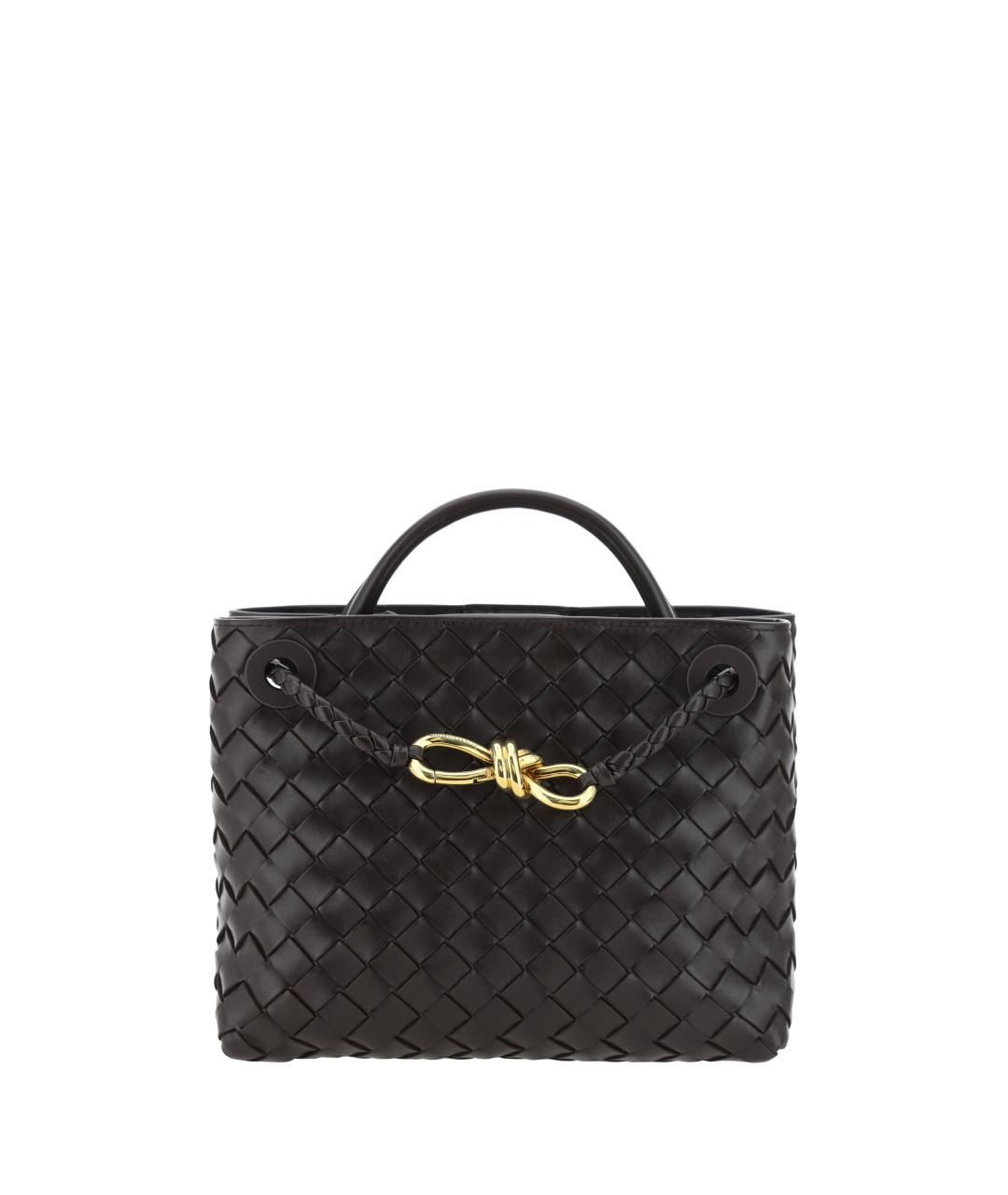 BOTTEGA VENETA Коричневая кожаная сумка тоут, фото 1