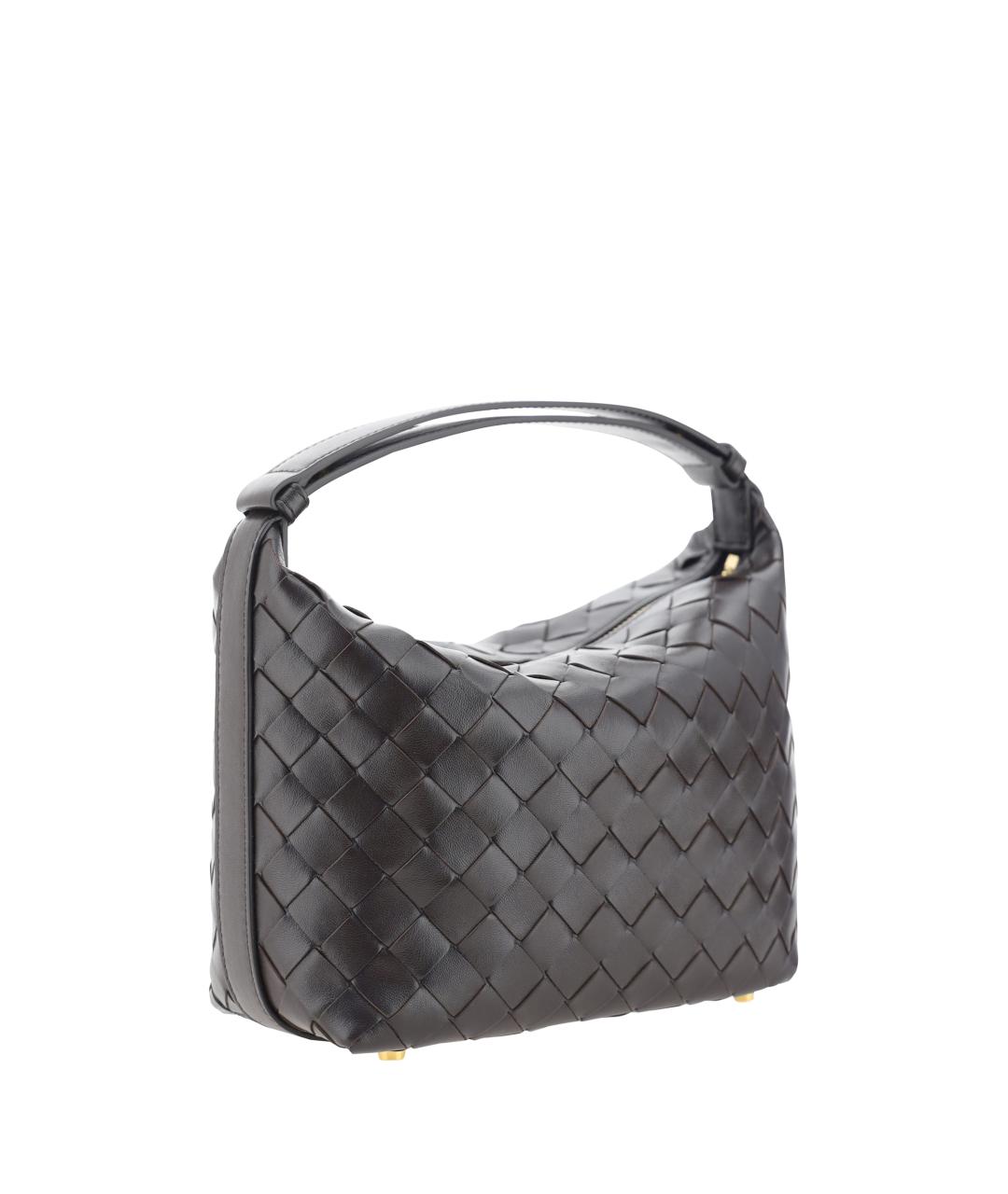 BOTTEGA VENETA Коричневая кожаная сумка с короткими ручками, фото 2