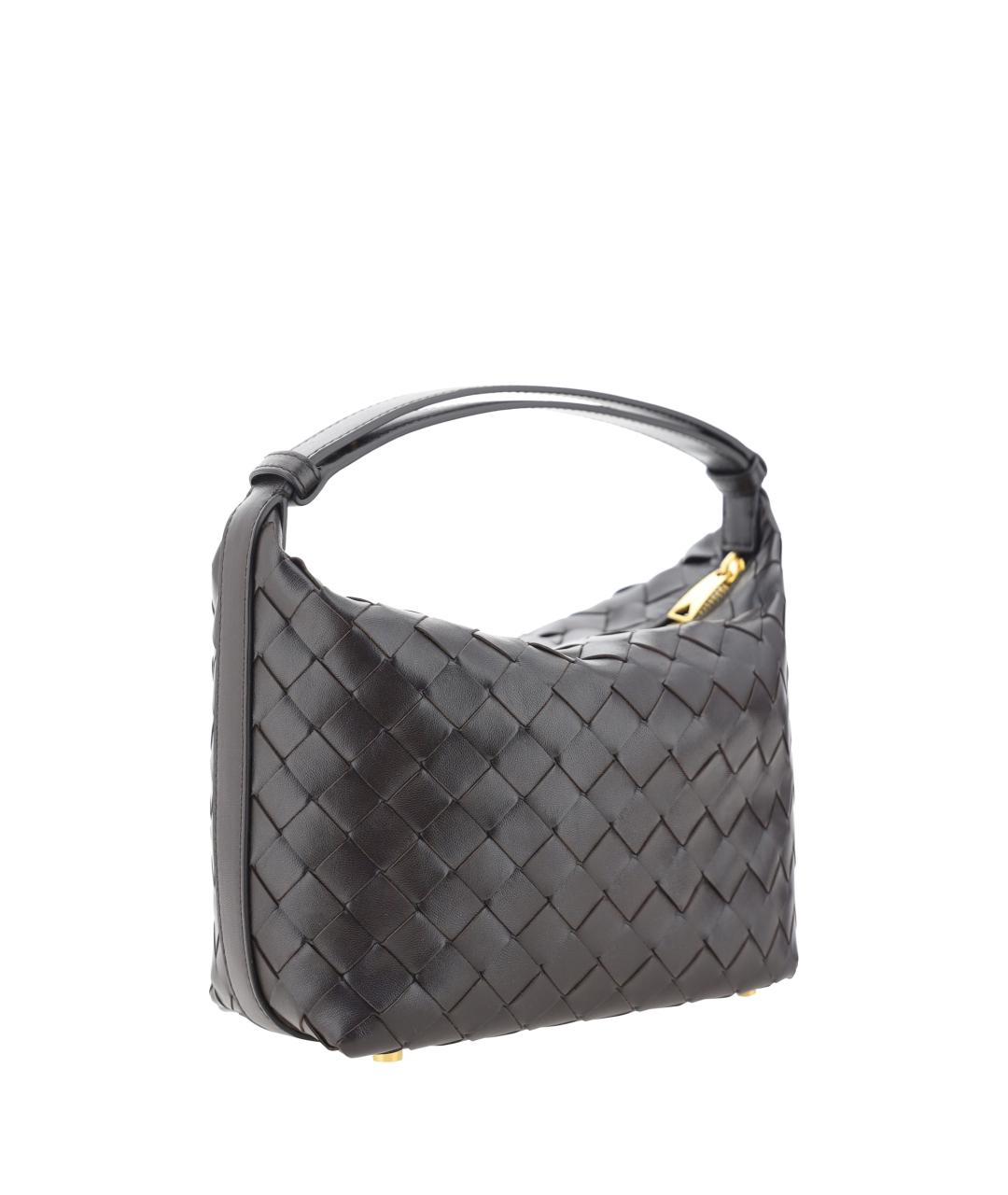 BOTTEGA VENETA Коричневая кожаная сумка с короткими ручками, фото 3