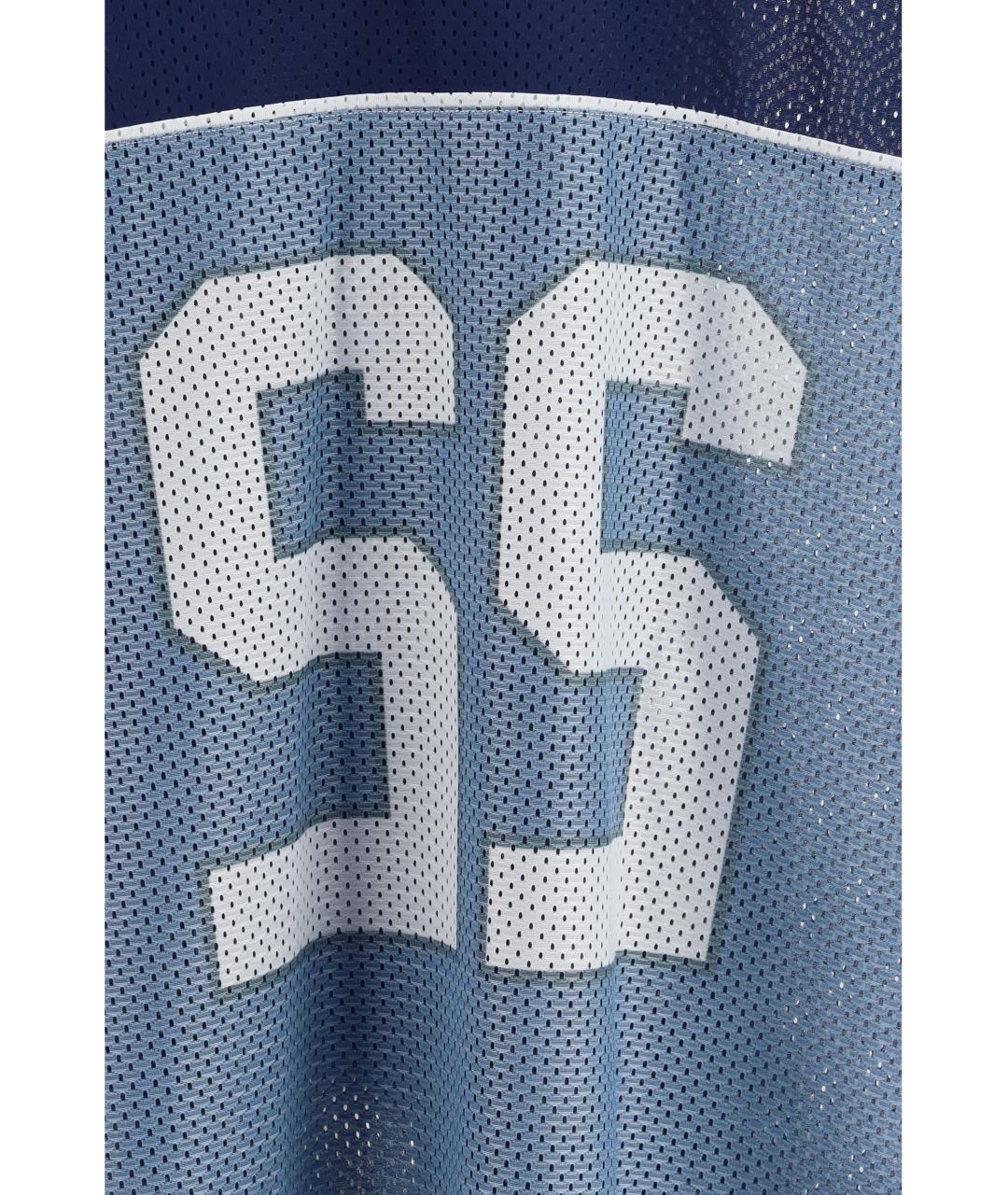 MOSCHINO Синяя синтетическая футболка, фото 3