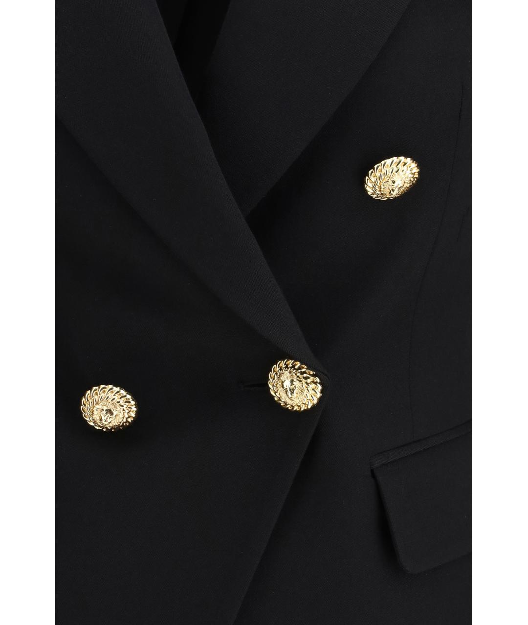 BALMAIN Черный шерстяной жакет/пиджак, фото 3